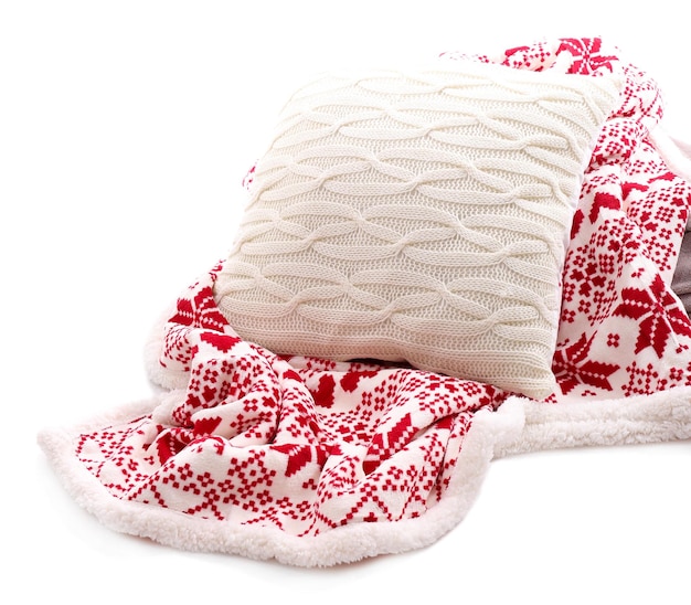 Вышитая подушка